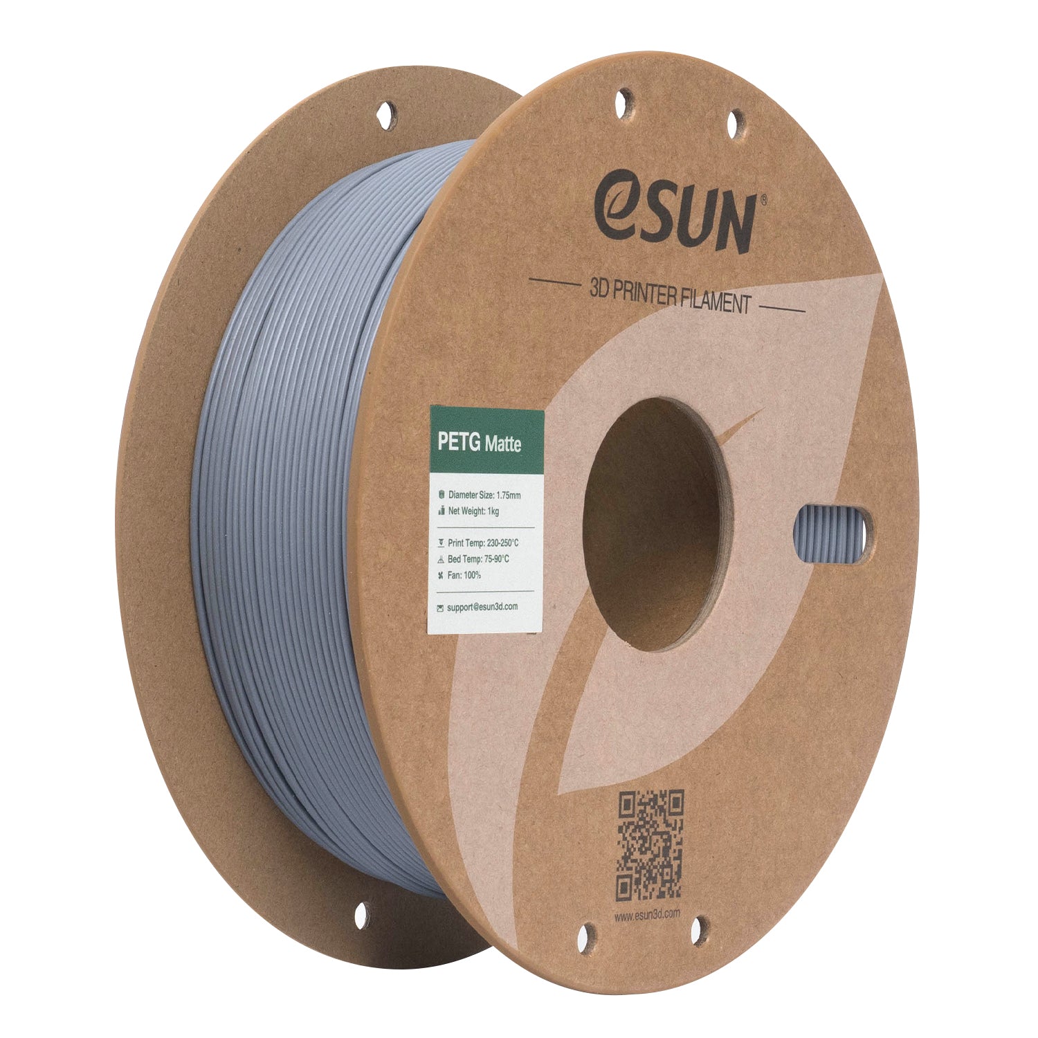 Filament PETG matná tmavě šedá | eSUN