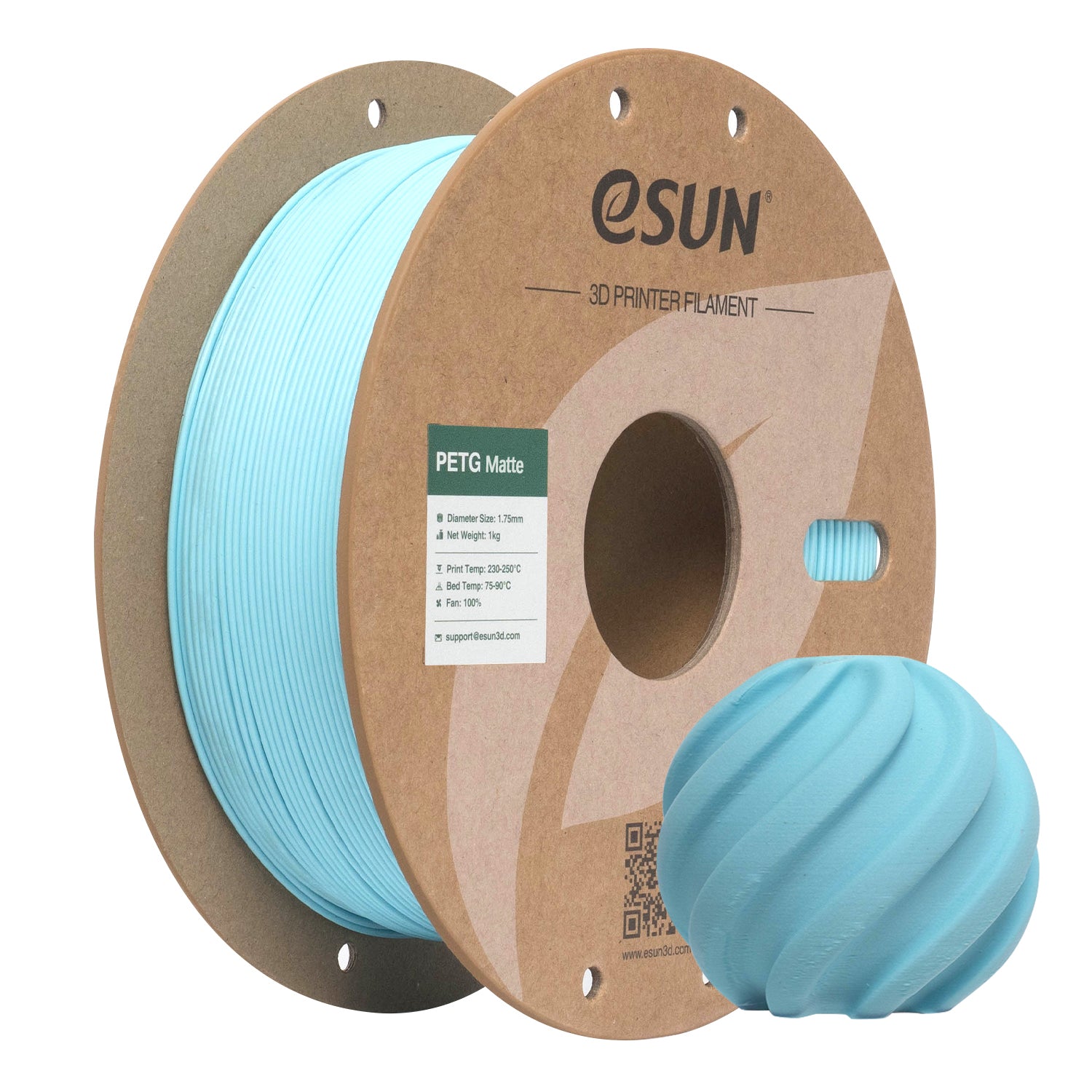 Filament PETG matný světle modrá | eSUN