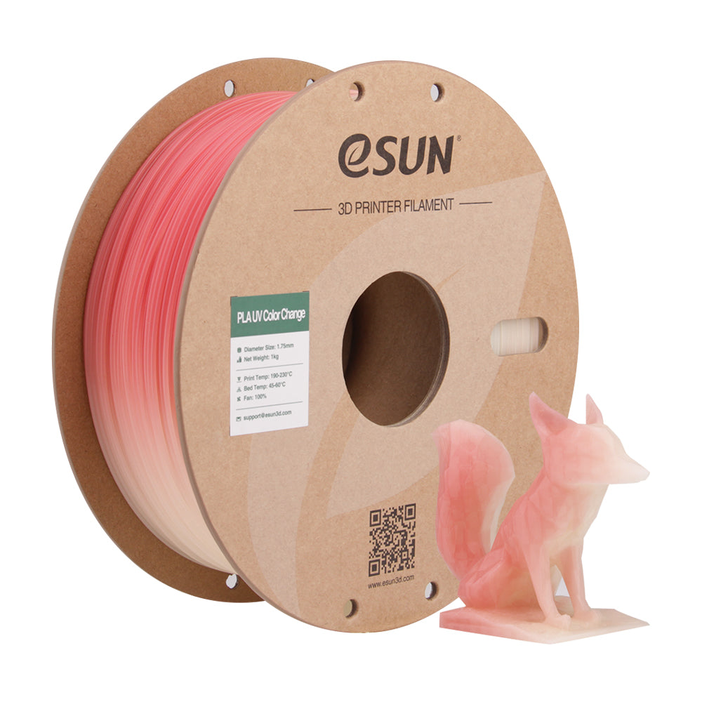 Filament PLA UV měnící barvu, červená | eSUN