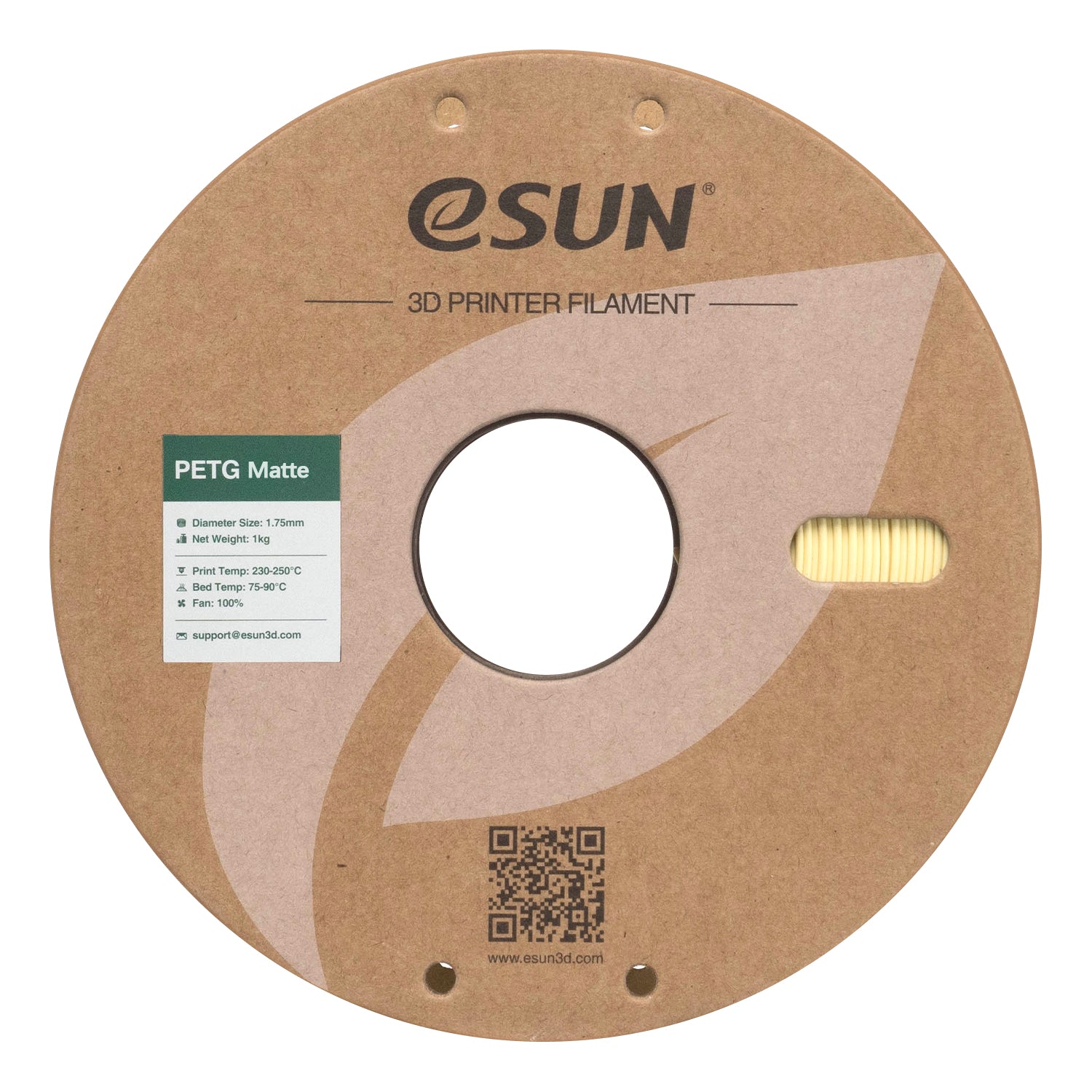 Filament PETG matný mandlově žlutá | eSUN
