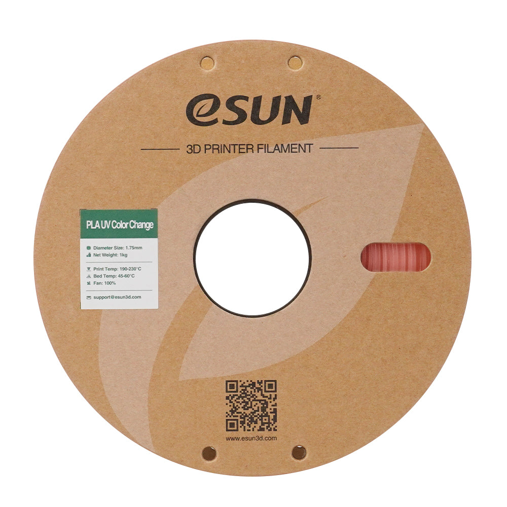 Filament PLA UV měnící barvu, červená | eSUN