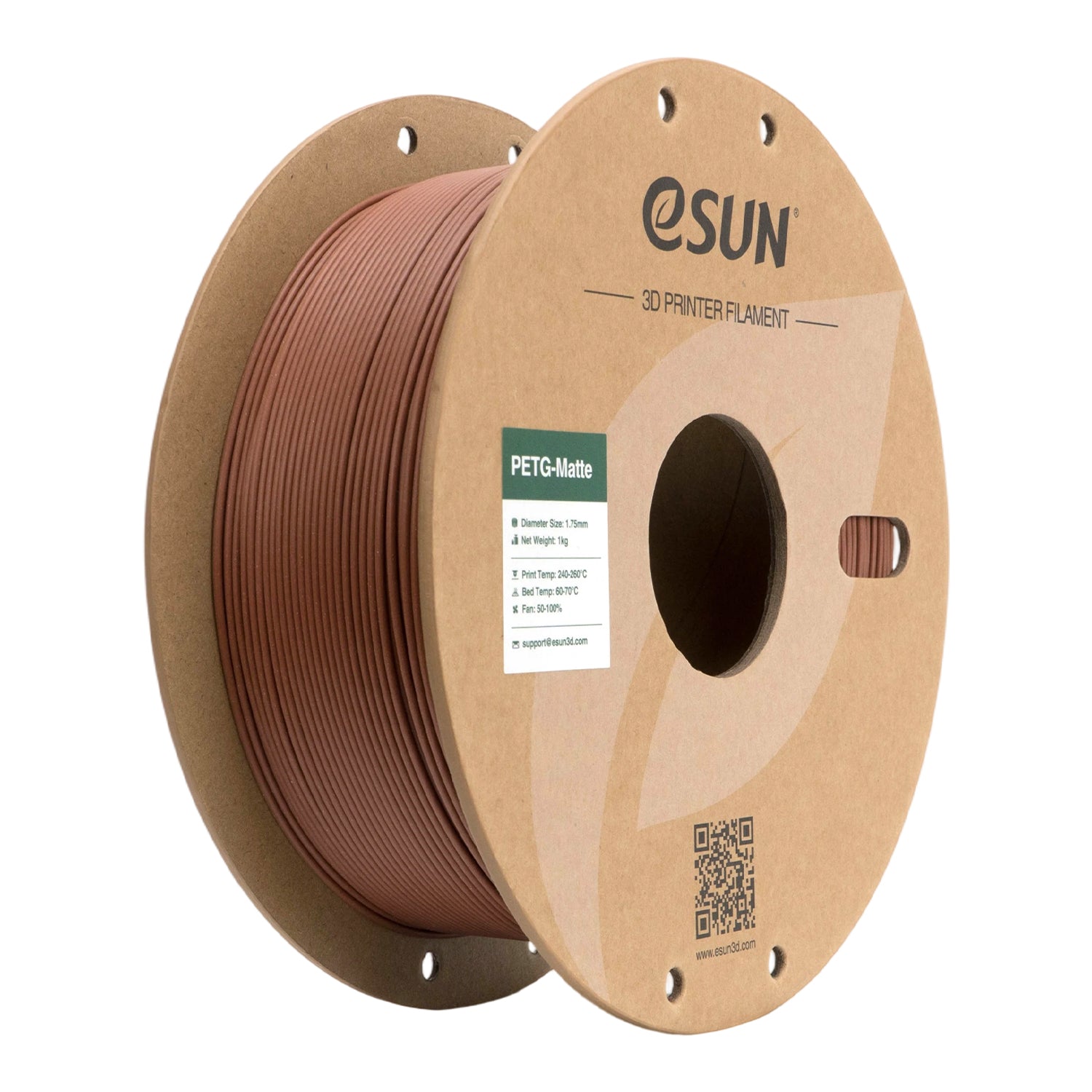 Filament PETG matná cihlově červená | eSUN