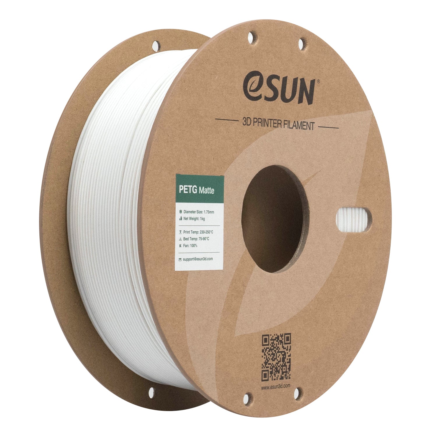 Filament PETG matný bílá | eSUN