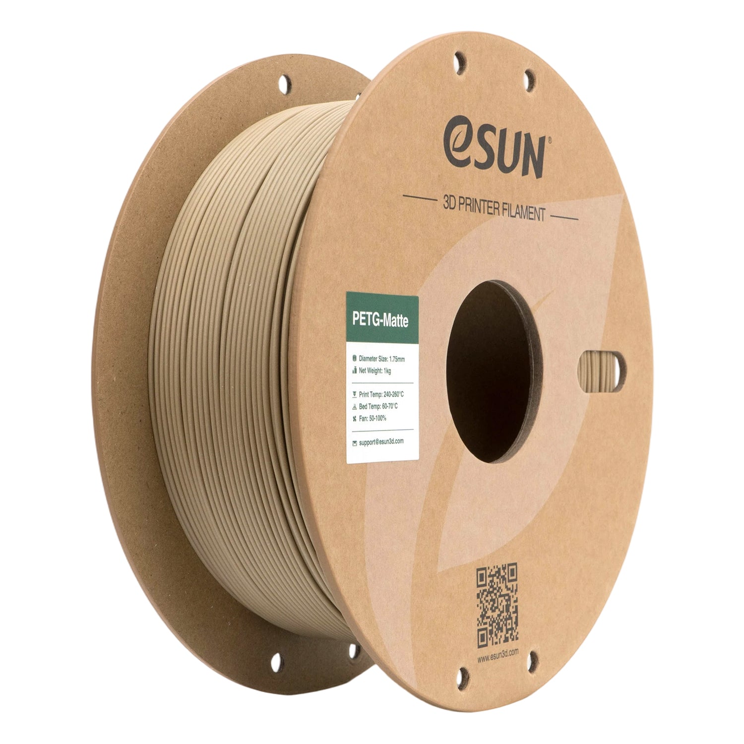 Filament PETG matná zemitá hnědá | eSUN