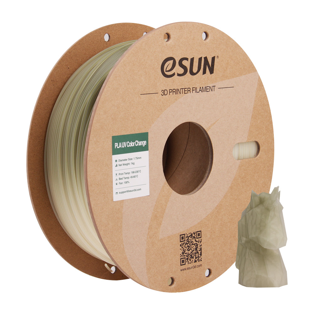 Filament PLA UV měnící barvu, zelená | eSUN