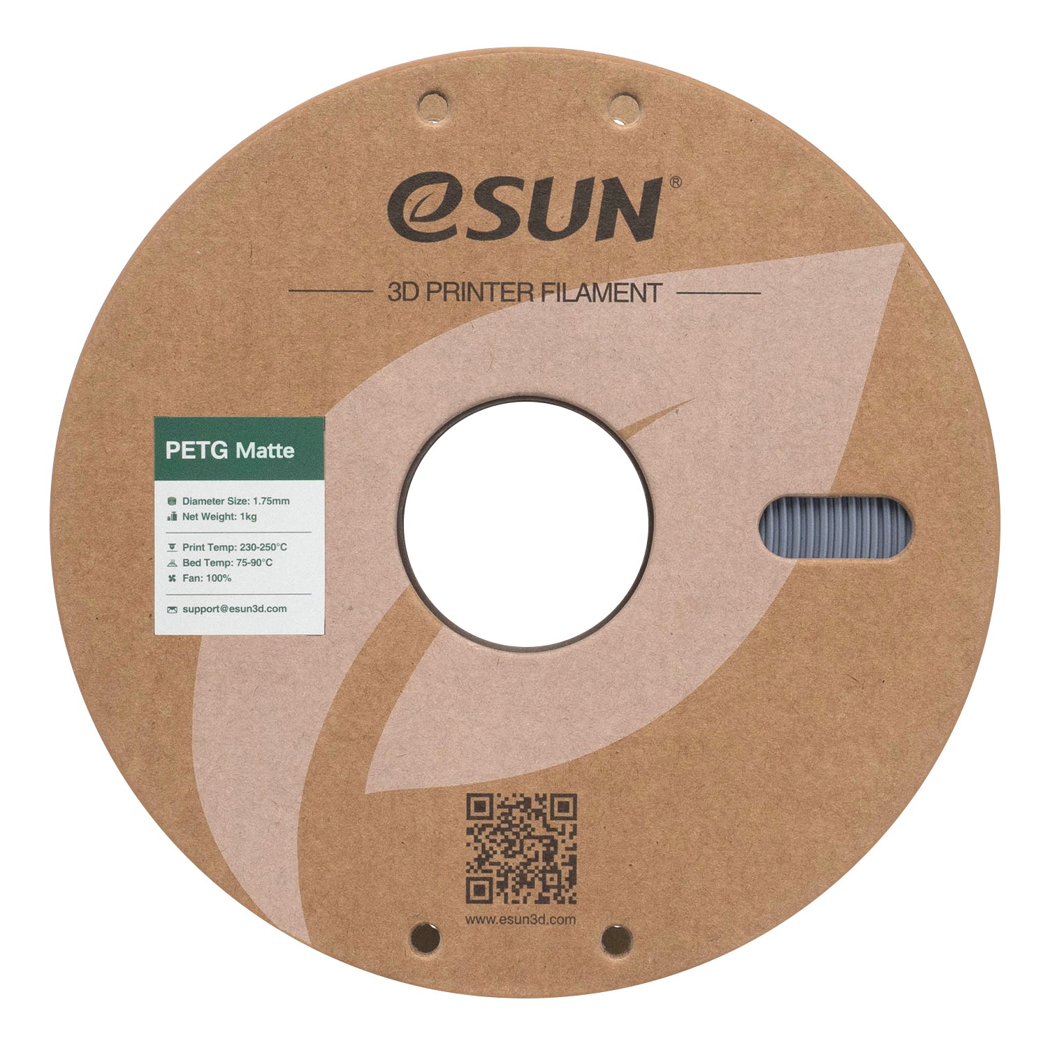 Filament PETG matná tmavě šedá | eSUN