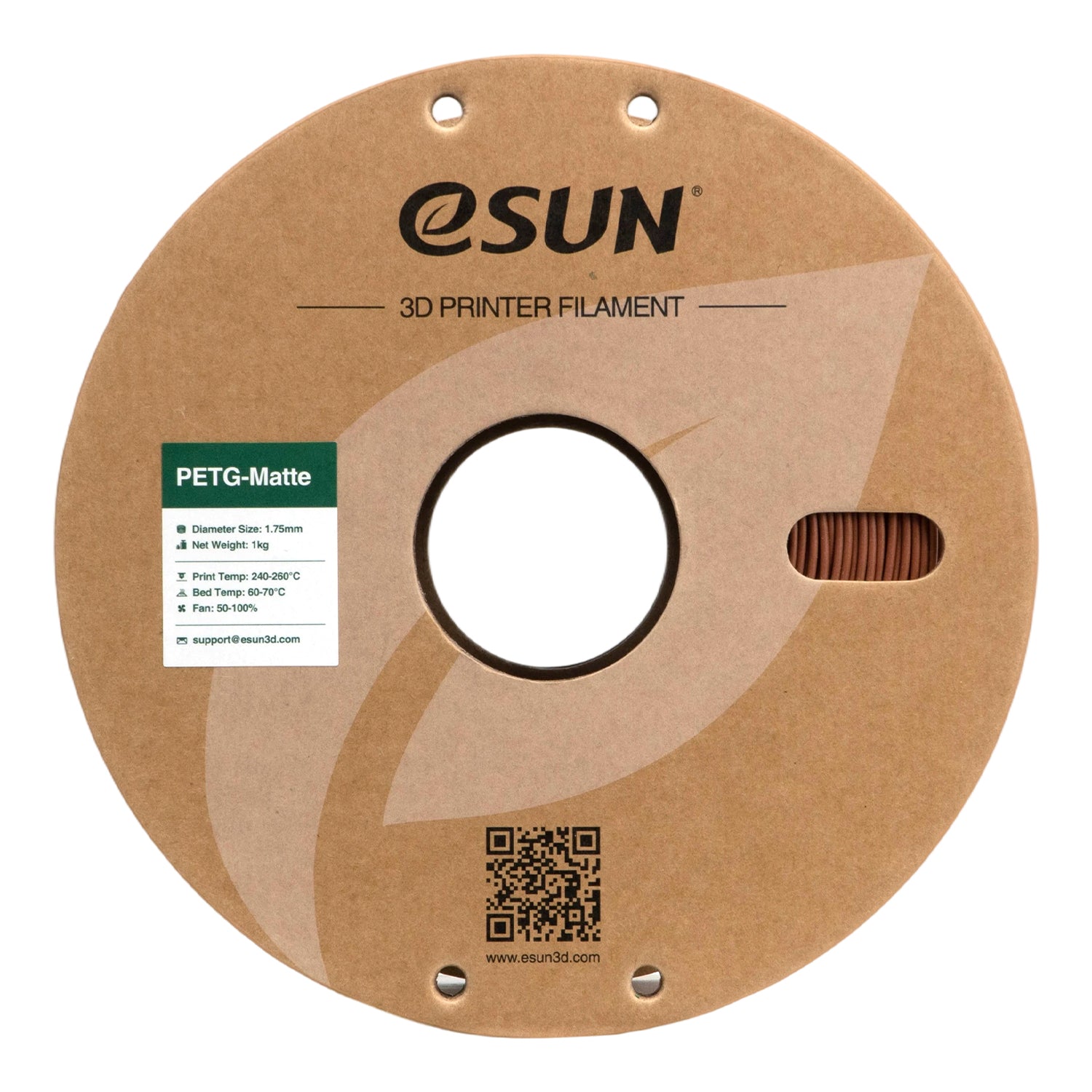 Filament PETG matná cihlově červená | eSUN