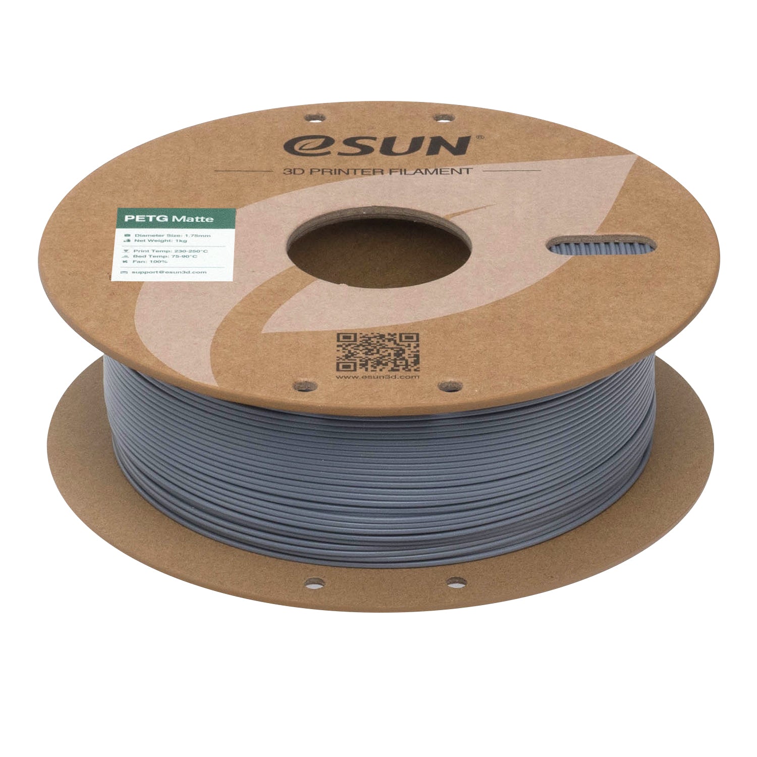 Filament PETG matná tmavě šedá | eSUN