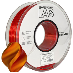 Filament Silk PLA Dual Color červená zlatá | Prof. Lab