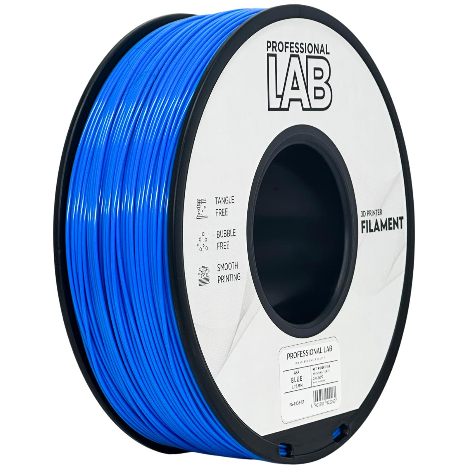 Cívka filamentu ASA modrá, Prof. Lab, 1,75 mm