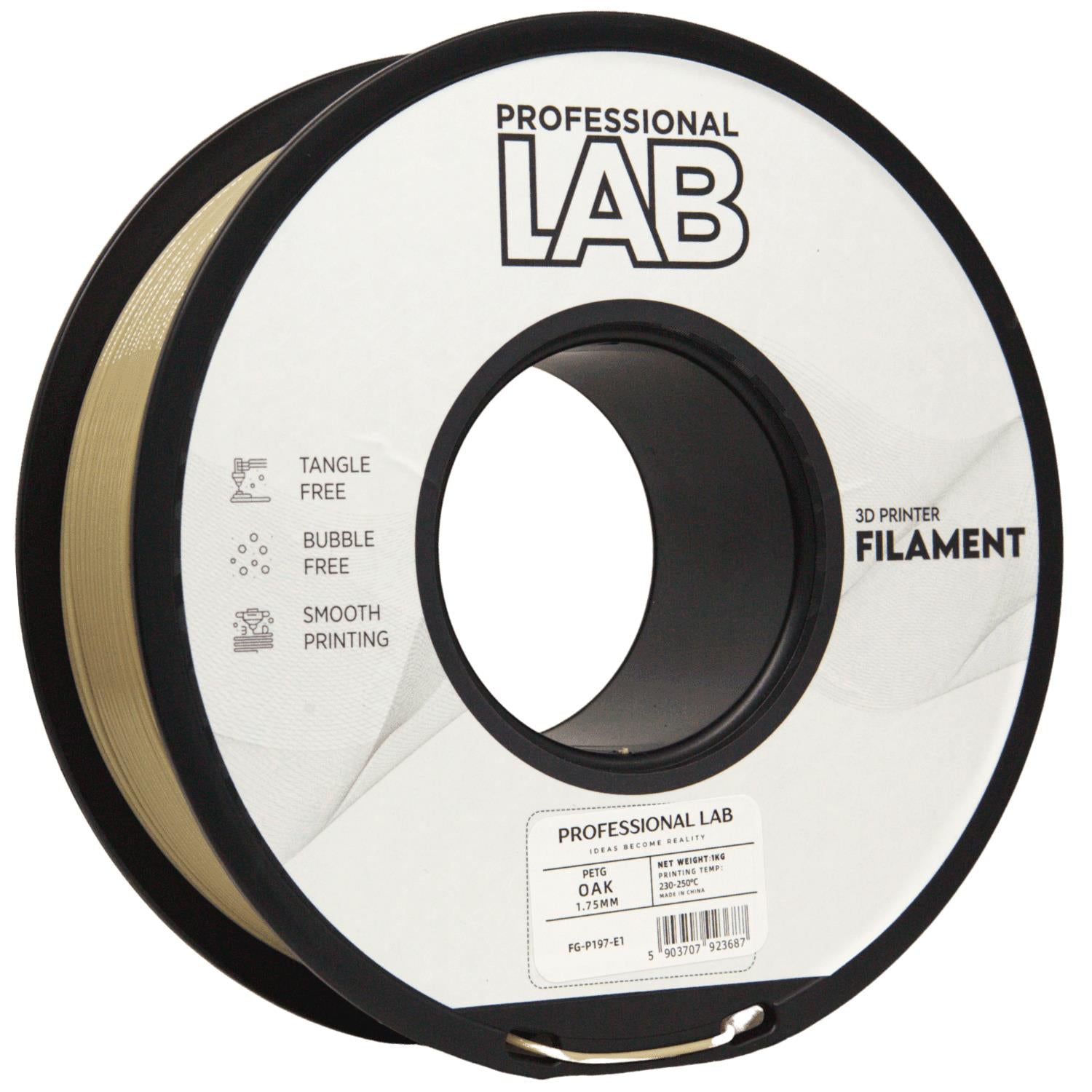 Cívka filamentu PETG dub, Prof. Lab, 1,75 mm