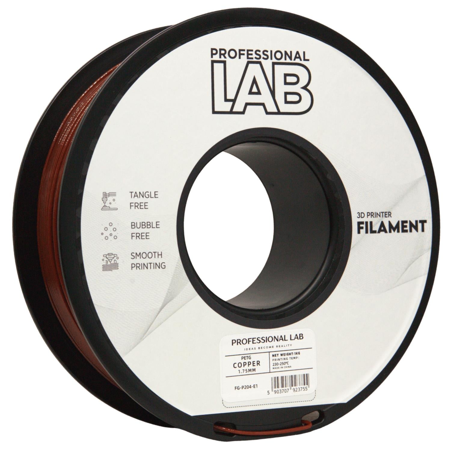 Cívka filamentu PETG měděná, Prof. Lab, 1,75 mm