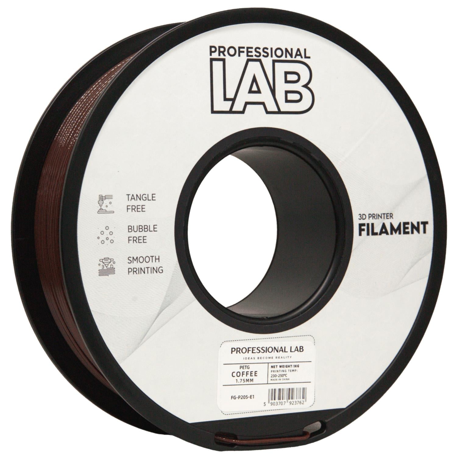 Cívka filamentu PETG kávová, Prof. Lab, 1,75 mm