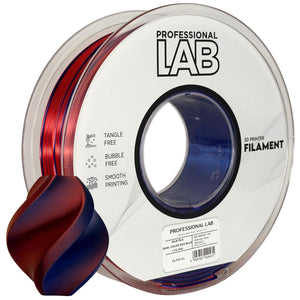 Filament Silk PLA Dual Color červená modrá | Prof. Lab