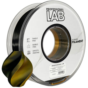Filament Silk PLA Dual Color černá zlatá | Prof. Lab