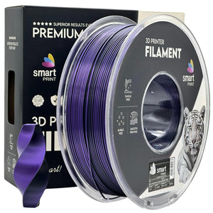 Filament Silk PLA Dual Color černá fialová | Smart Print