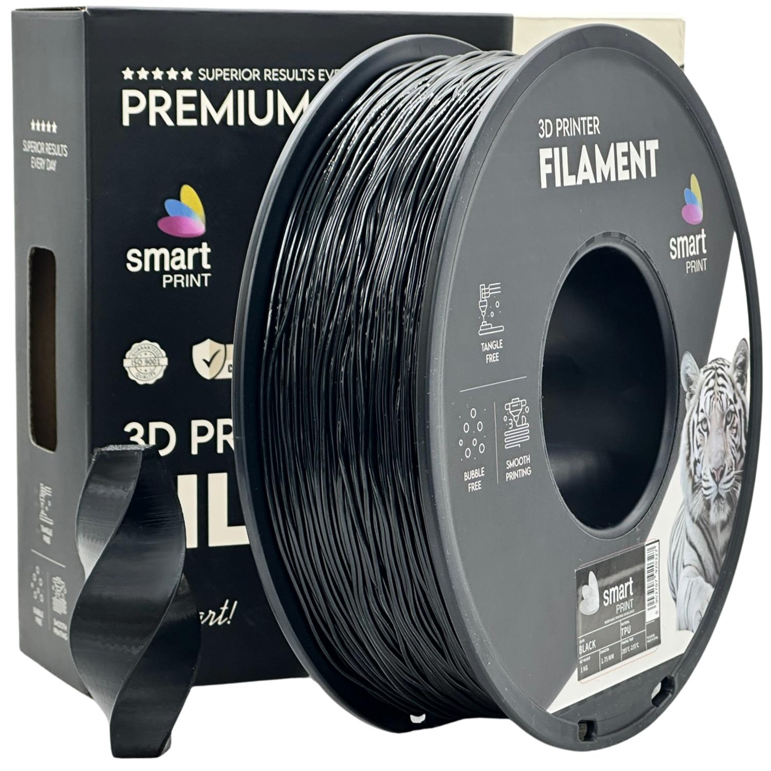 Cívka filamentu TPU černá, Smart Print, 1,75 mm