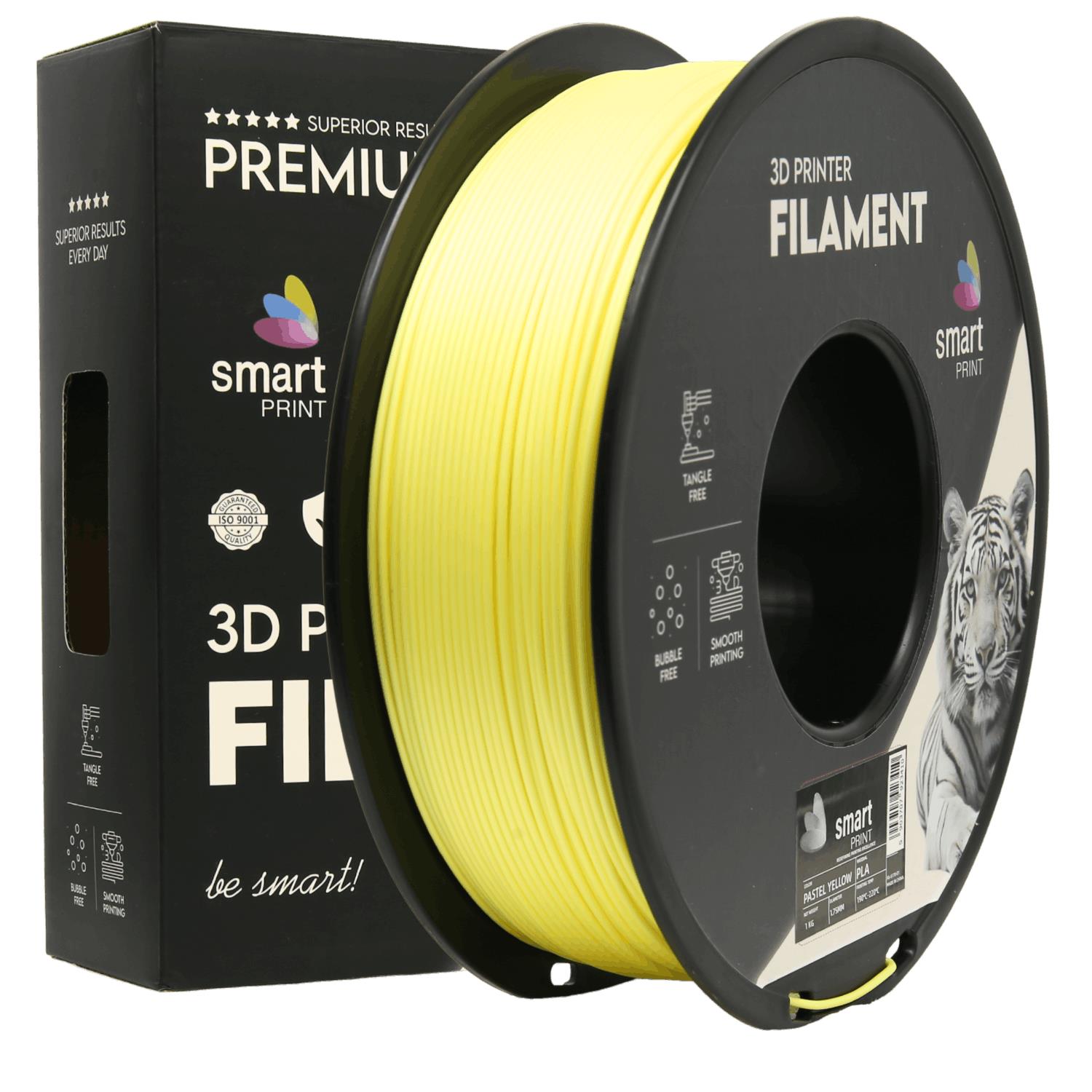 Cívka filamentu PLA pastelová žlutá, Smart Print, 1,75 mm
