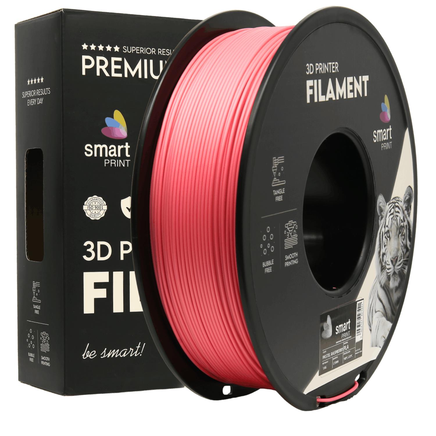 Cívka filamentu PLA pastelová malinová, Smart Print, 1,75 mm