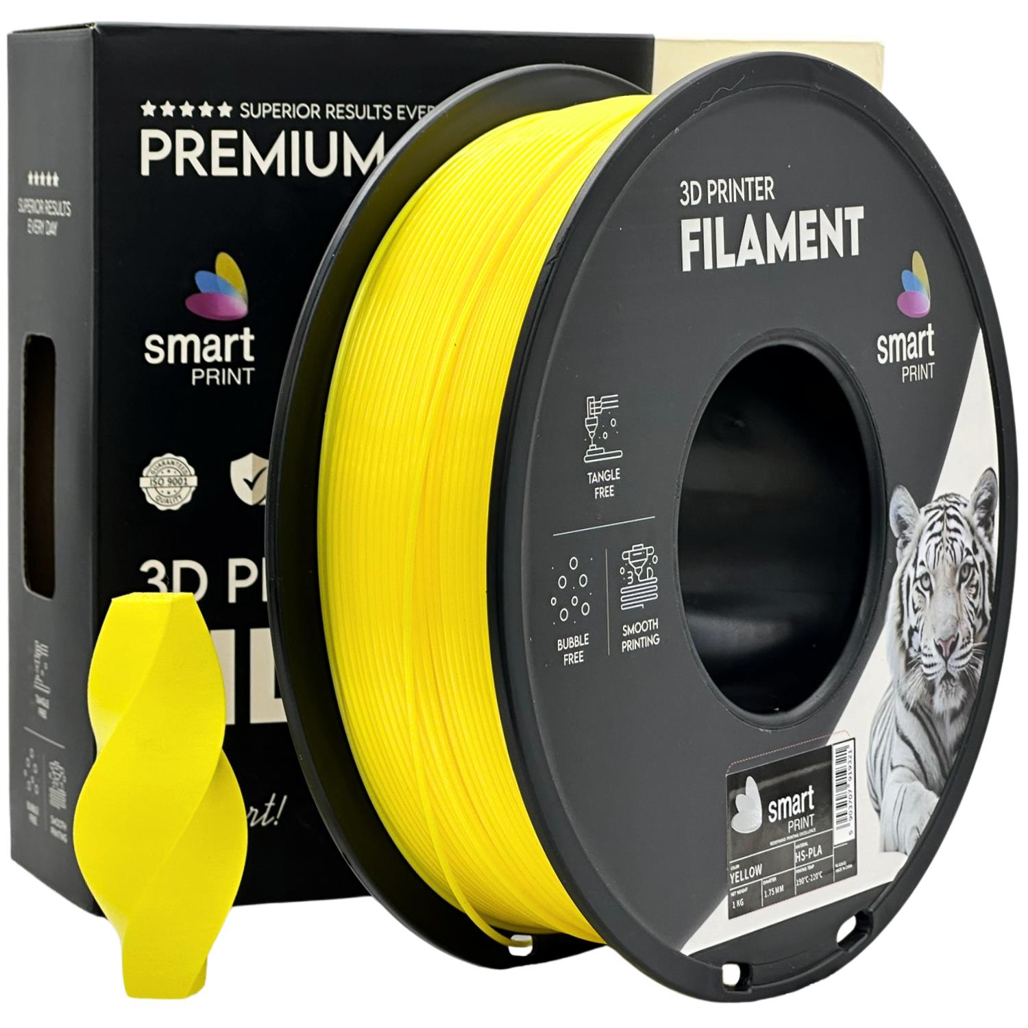Cívka filamentu HS-PLA žlutá, Smart Print, 1,75 mm