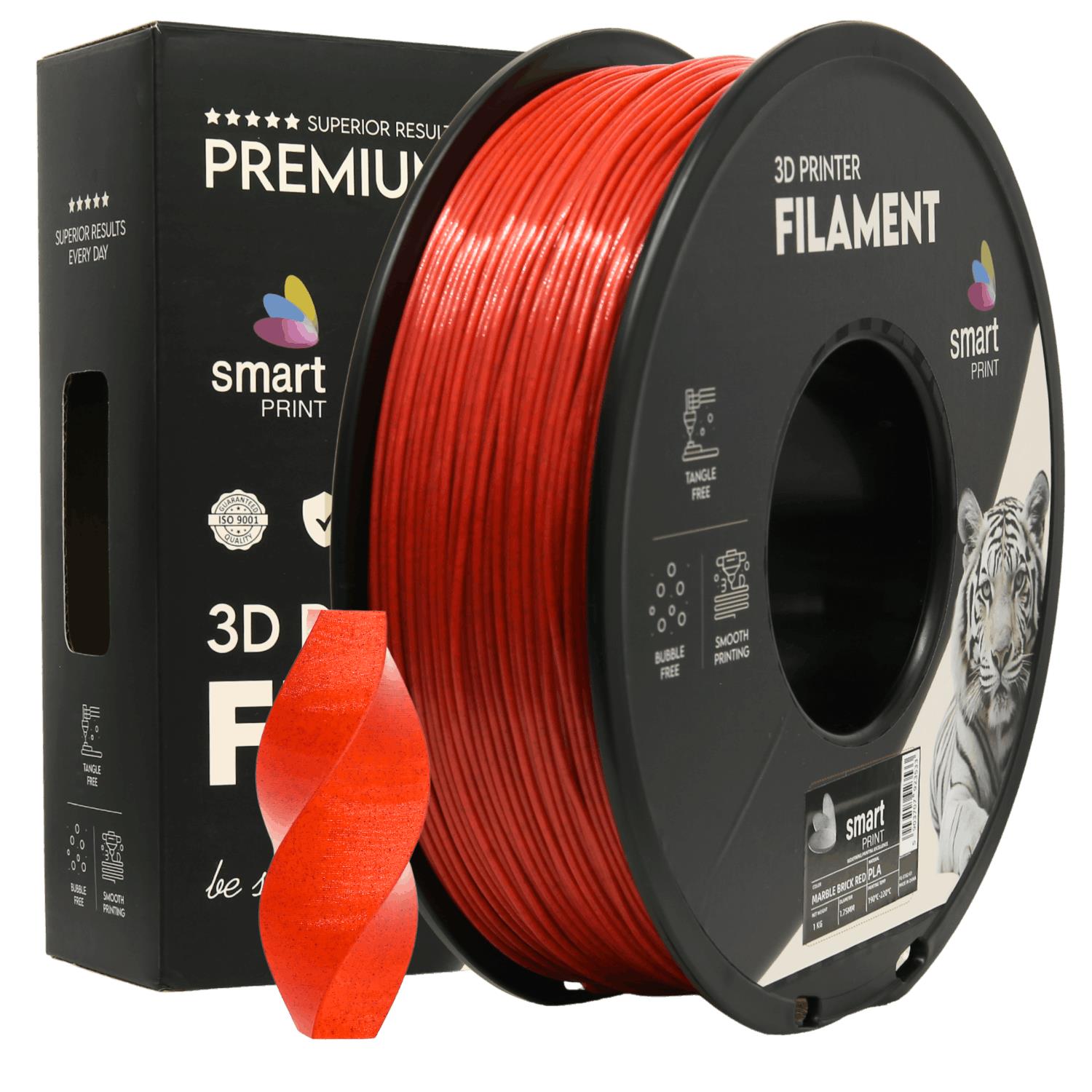 Cívka filamentu PLA mramor cihlová, Smart Print, 1,75 mm