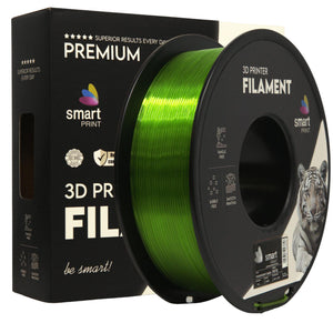 Filament PETG průhledná zelená | Smart Print