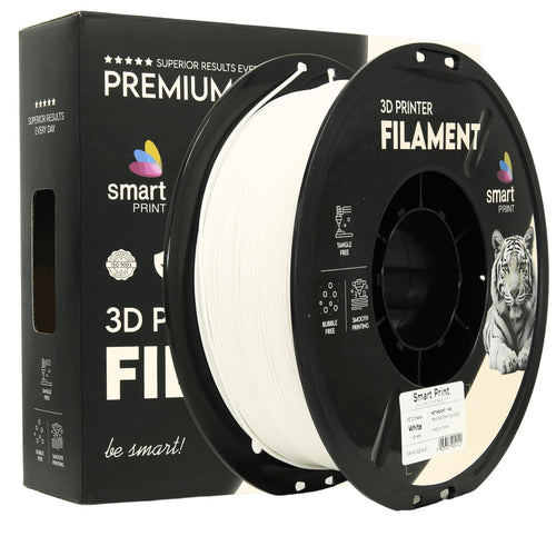 Cívka filamentu PETG matná bílá, Smart Print, 1,75 mm