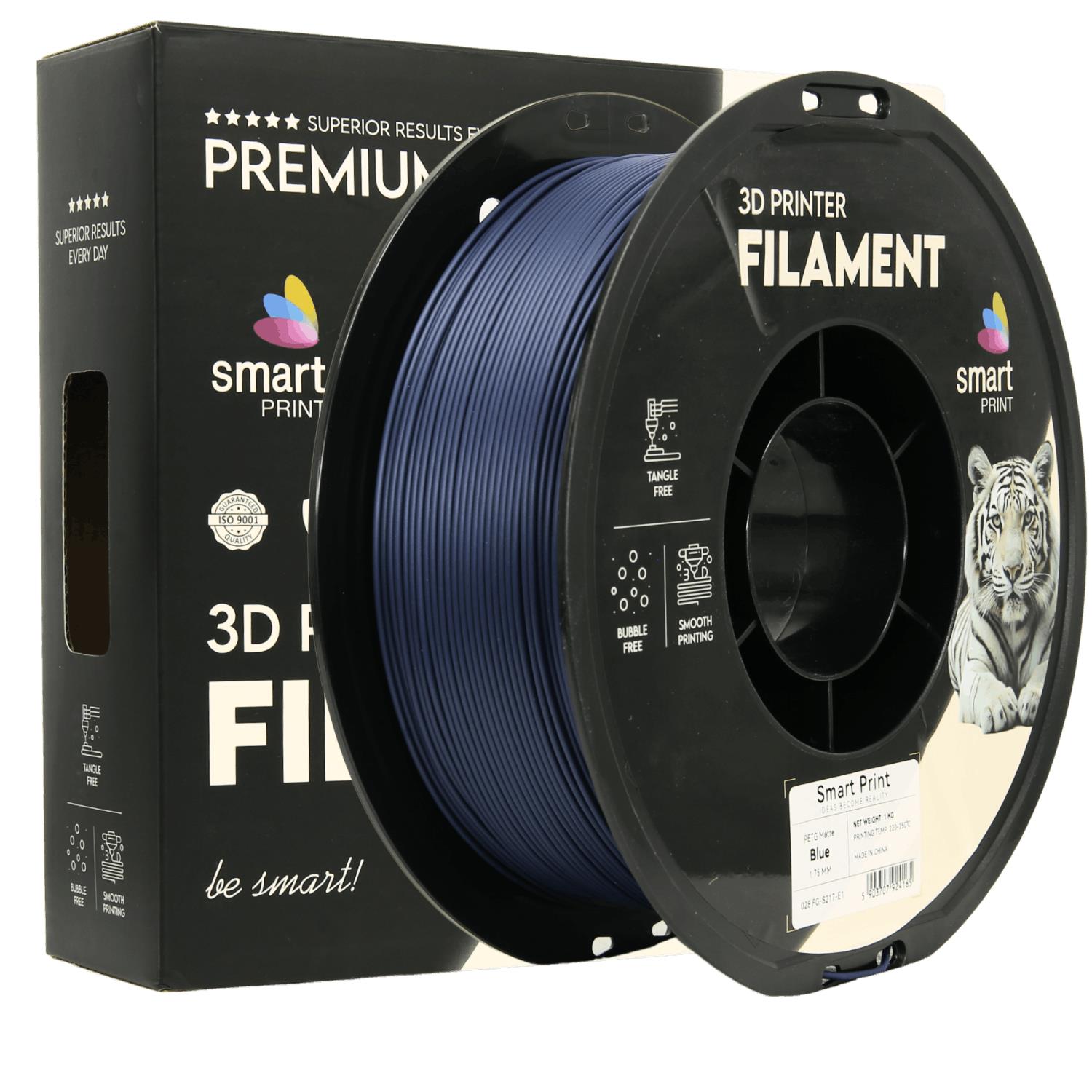 Cívka filamentu PETG matná modrá, Smart Print, 1,75 mm