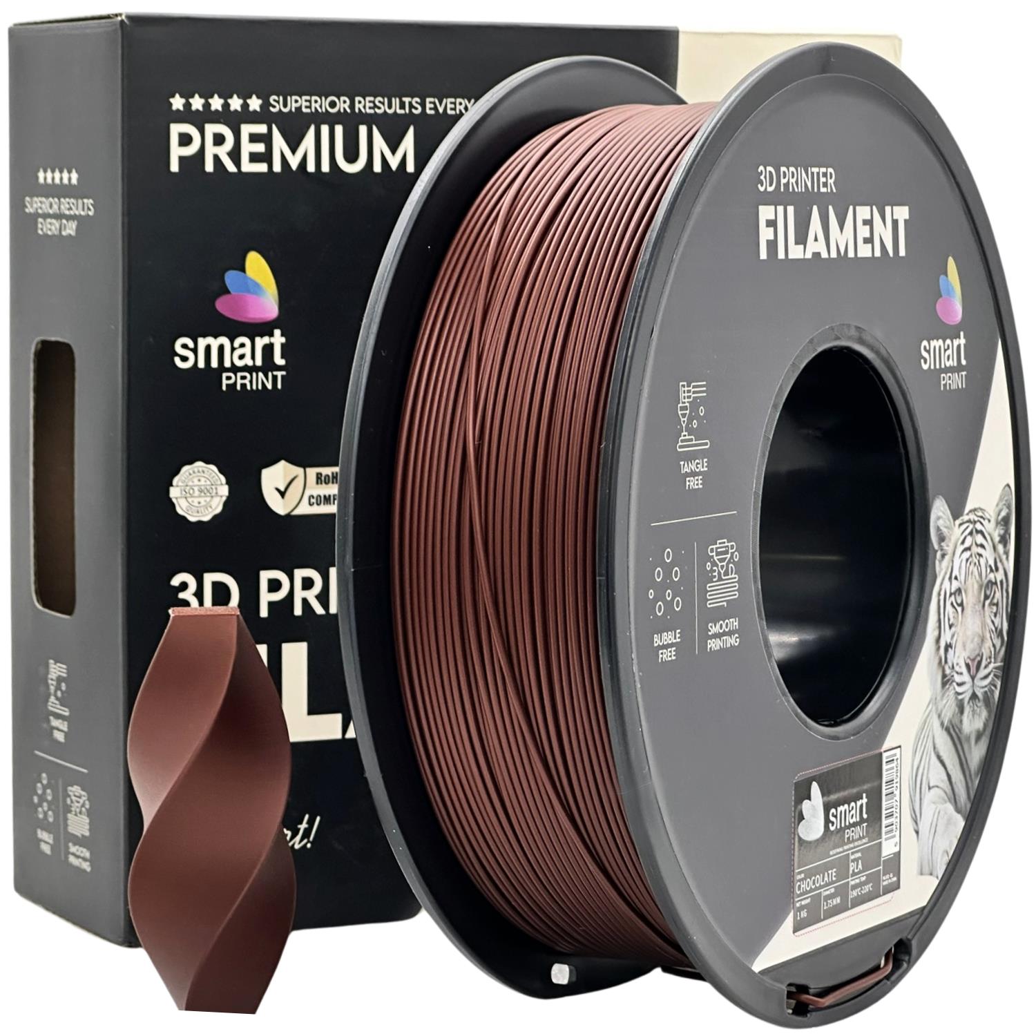 Cívka filamentu PLA čokoládová, Smart Print, 1,75 mm