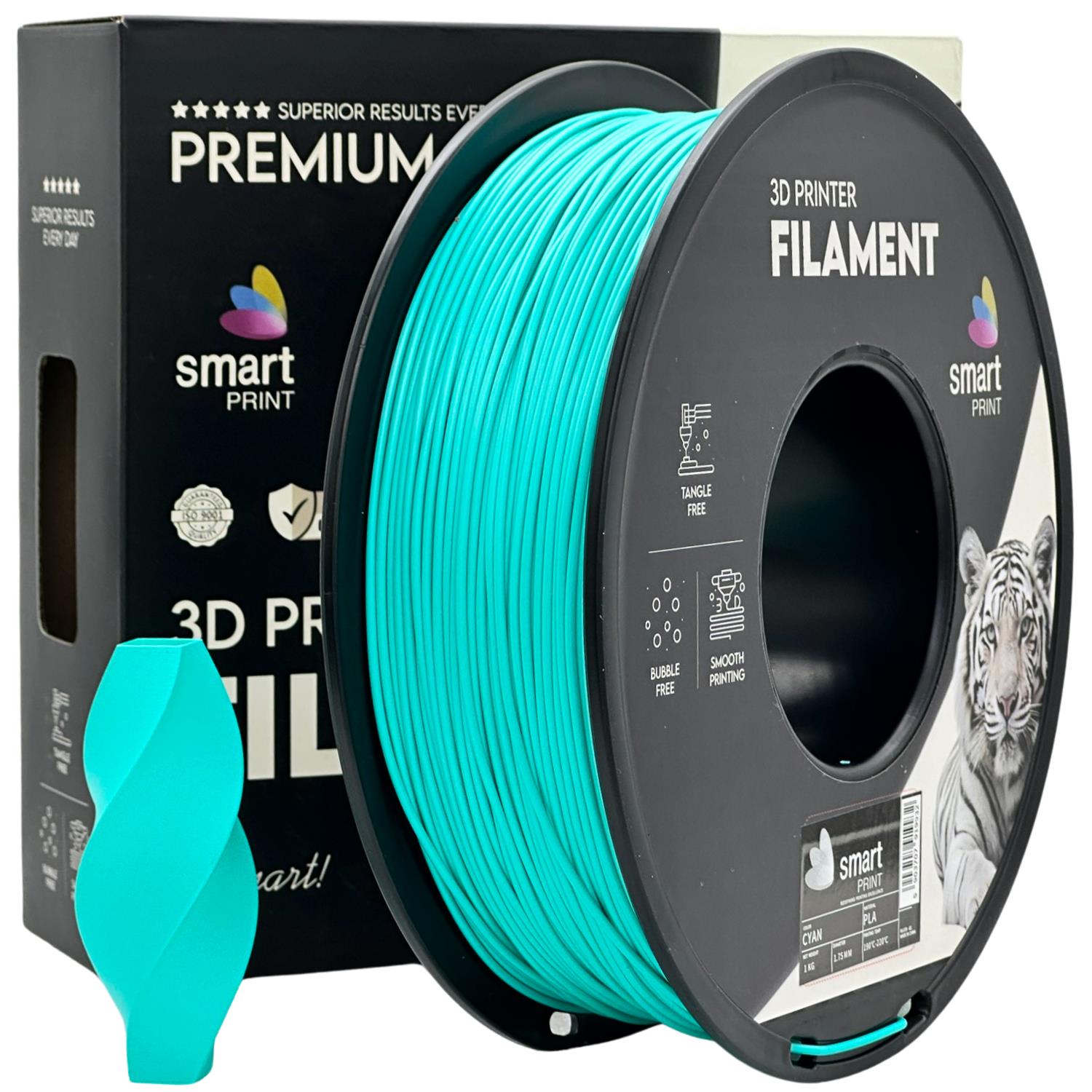Cívka filamentu PLA azurová, Smart Print, 1,75 mm